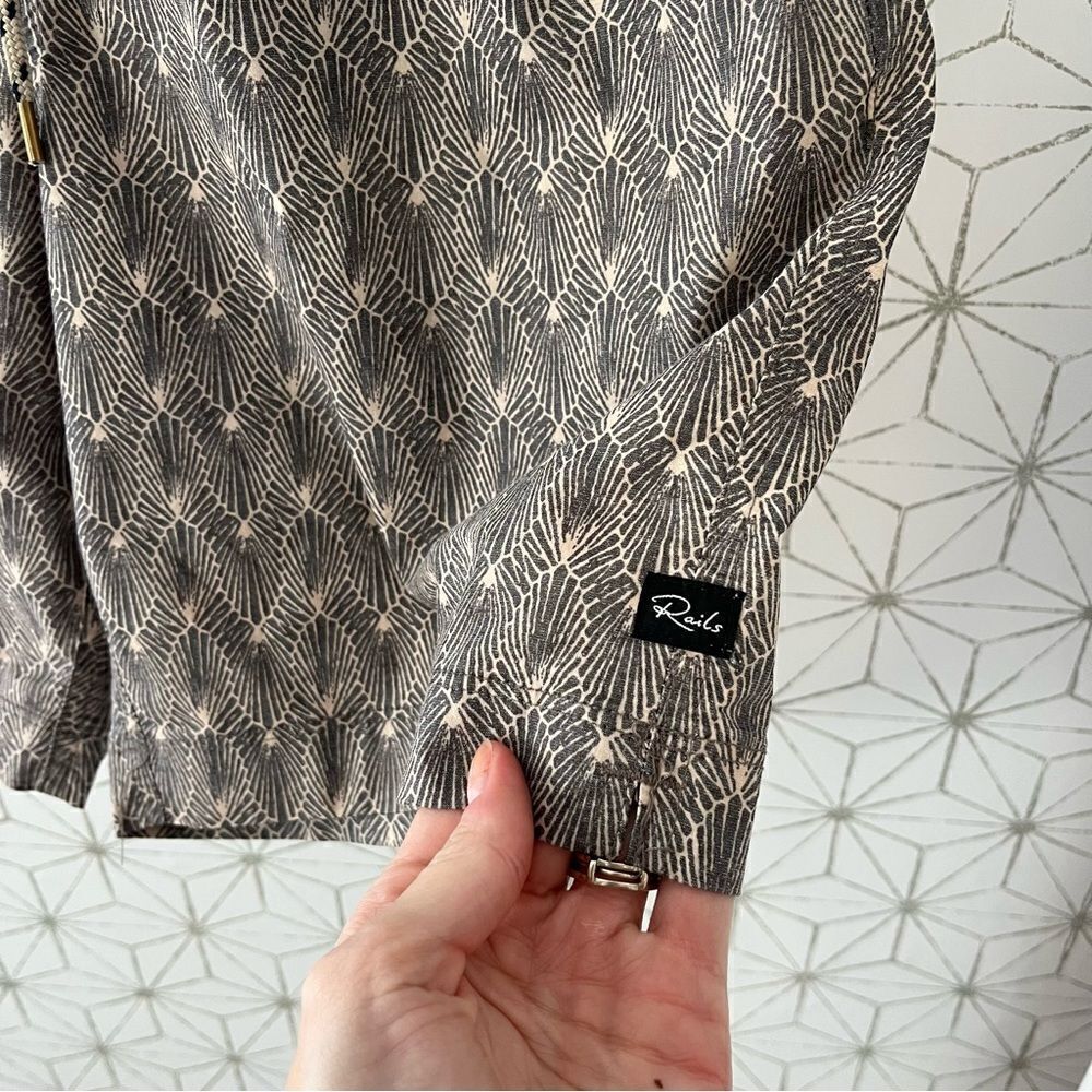Rails Art Deco Patterned Swim Trunks - Picture 4 of 6